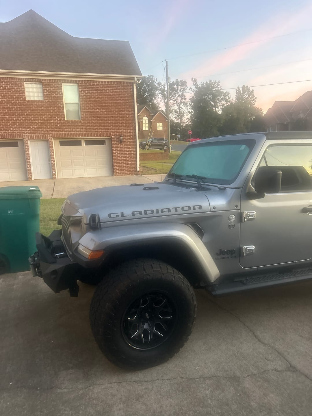 Customer photo review of Gladiator Hood Lettering - Topography with Colored Outline