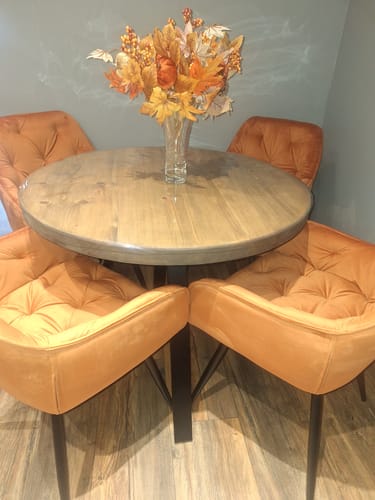 Customer photo review of Round Dining Table