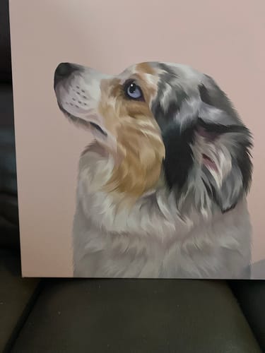 Customer photo review of Modern Pet Portrait (1 Pet)