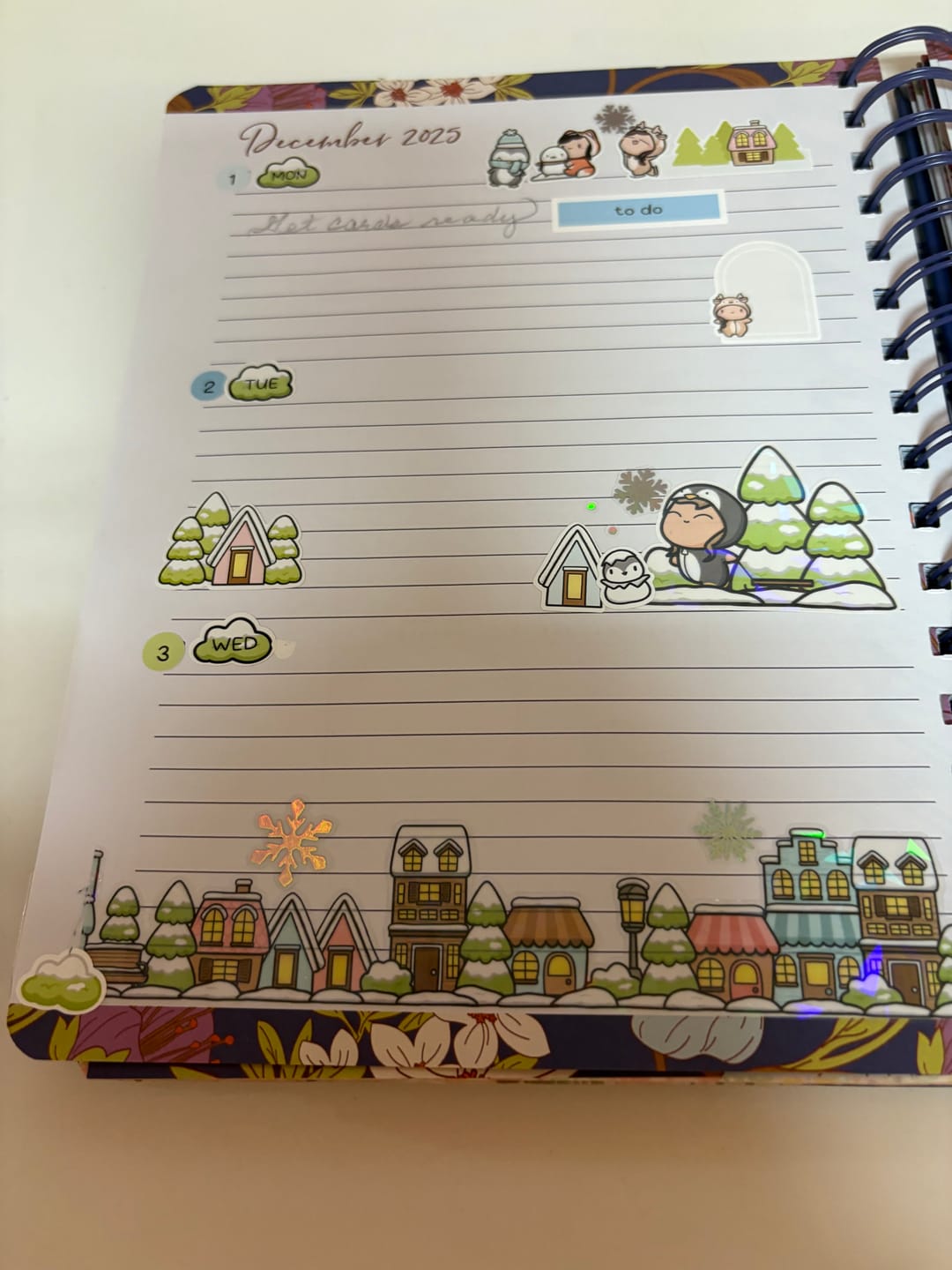 Customer photo review of Months - Bold Text (L)  - Set of 2 Planner Stickers