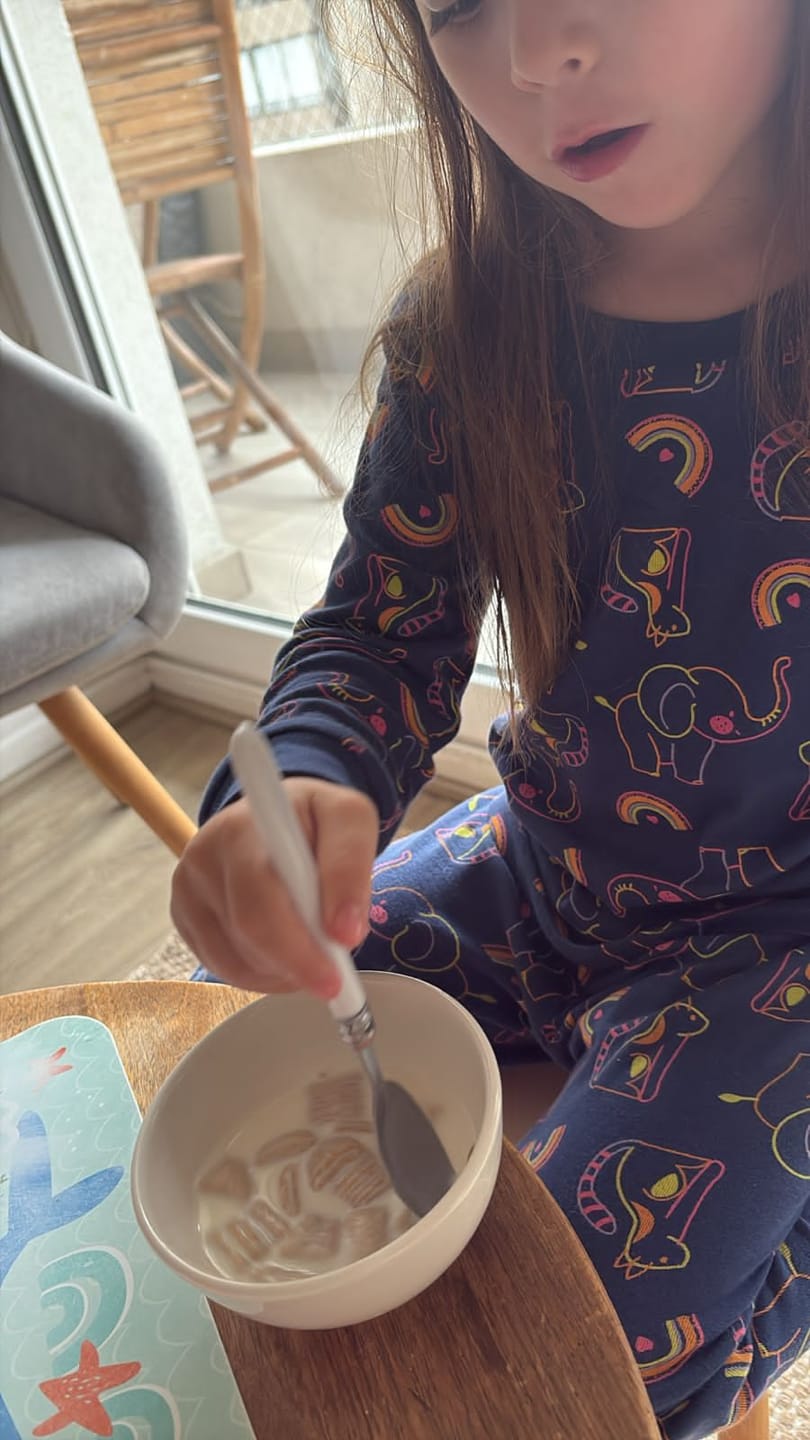 Customer photo review of Pijama Largo Algodón Elefante