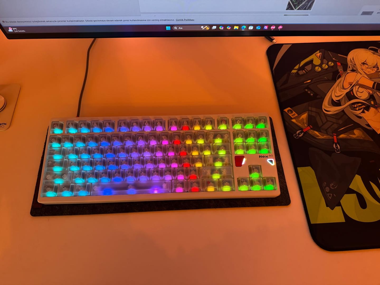 Customer photo review of ATK x QK Hex80 Alüminyum Klavye (Manyetik Switch / HE)