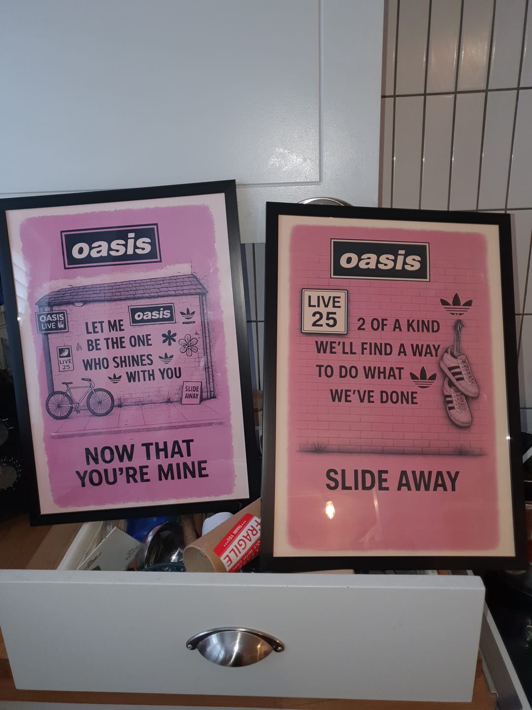 Customer photo review of Oasis Graffiti Poster - Slide Away (2 of a kind)
