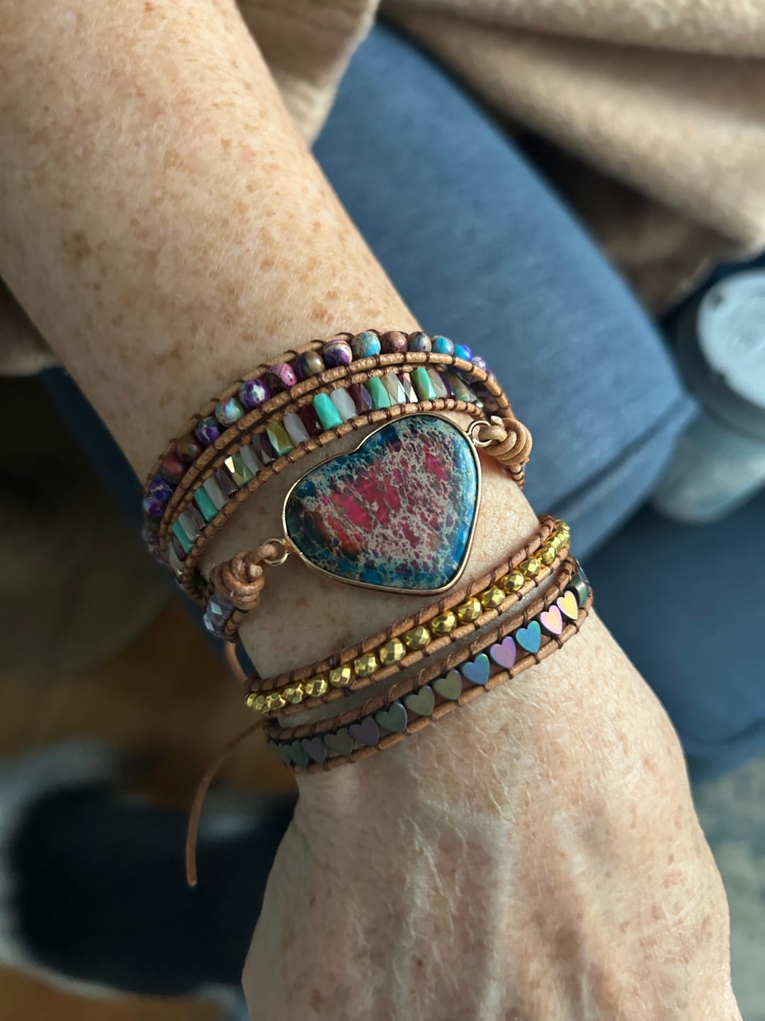 Customer photo review of Intense Love Protection Wrap Bracelet