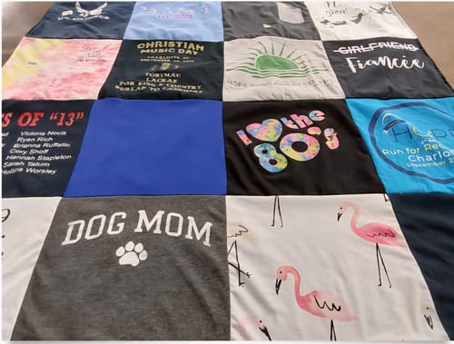 Customer photo review of Premium T Shirt Quilt