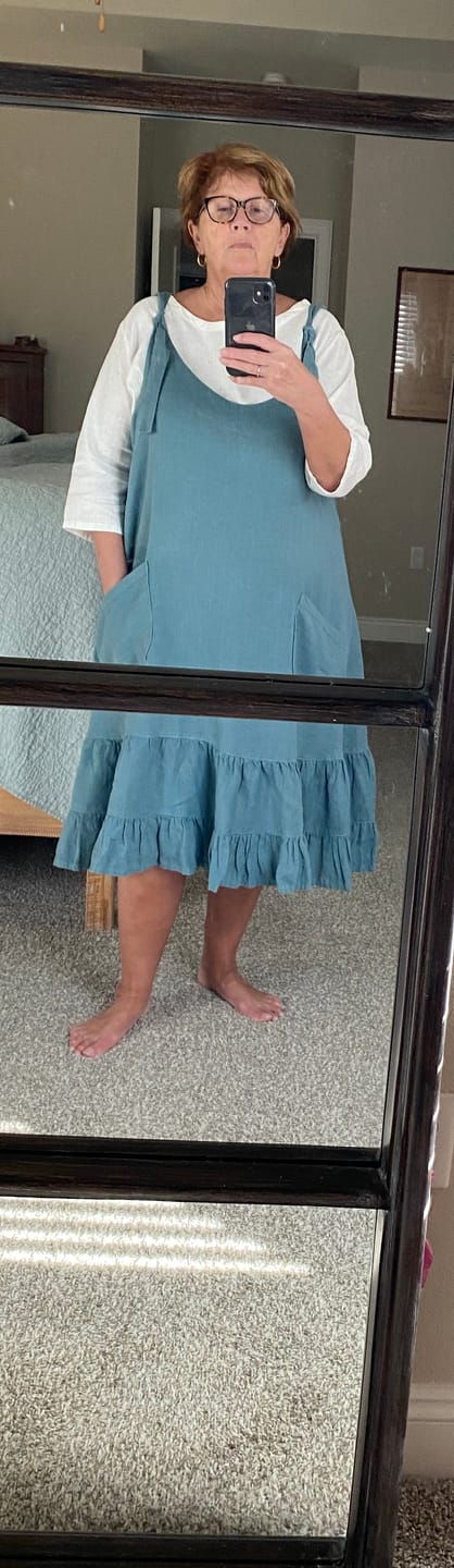 Customer photo review of Clara Jumper Linen
