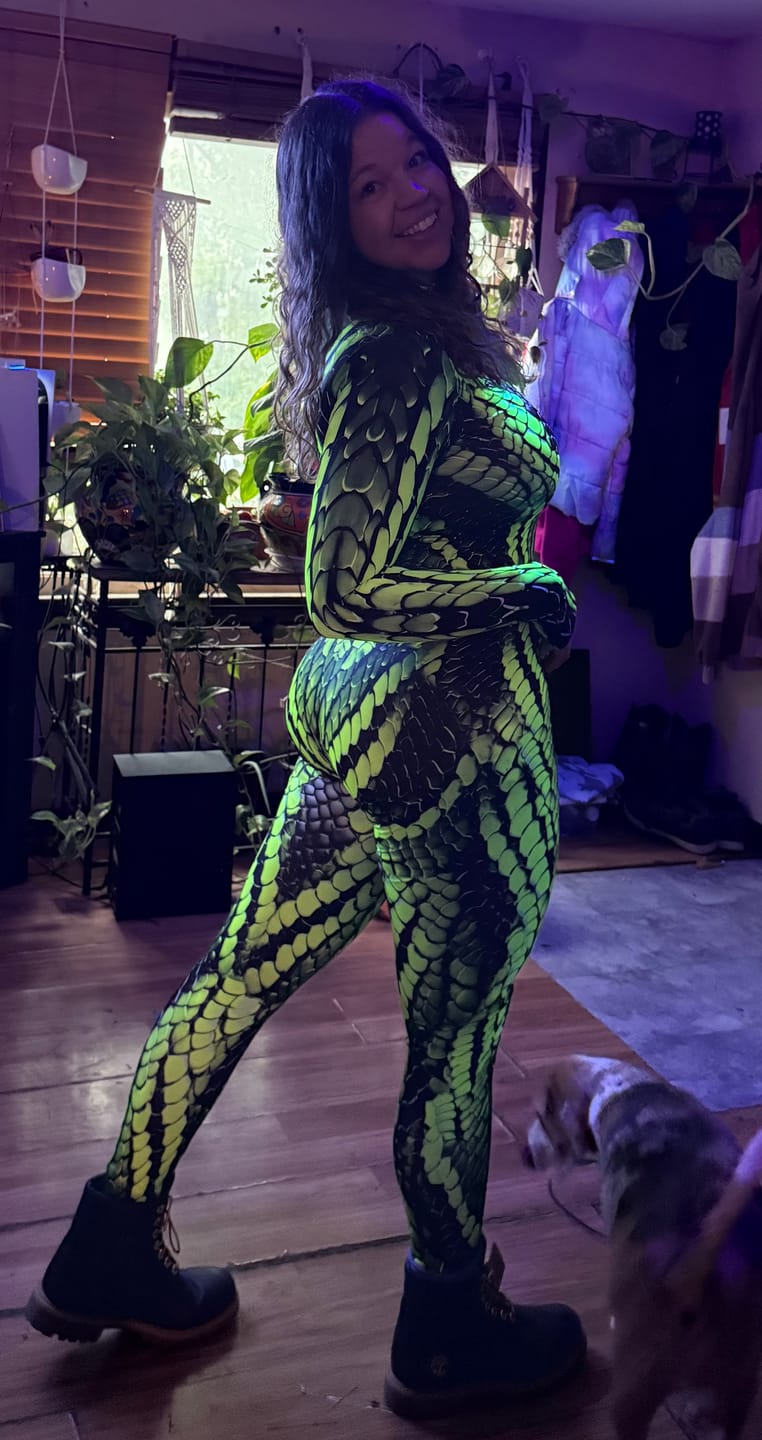 Customer photo review of Electric Viper Costume