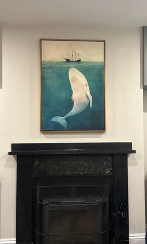 Customer photo review of White Whale Print