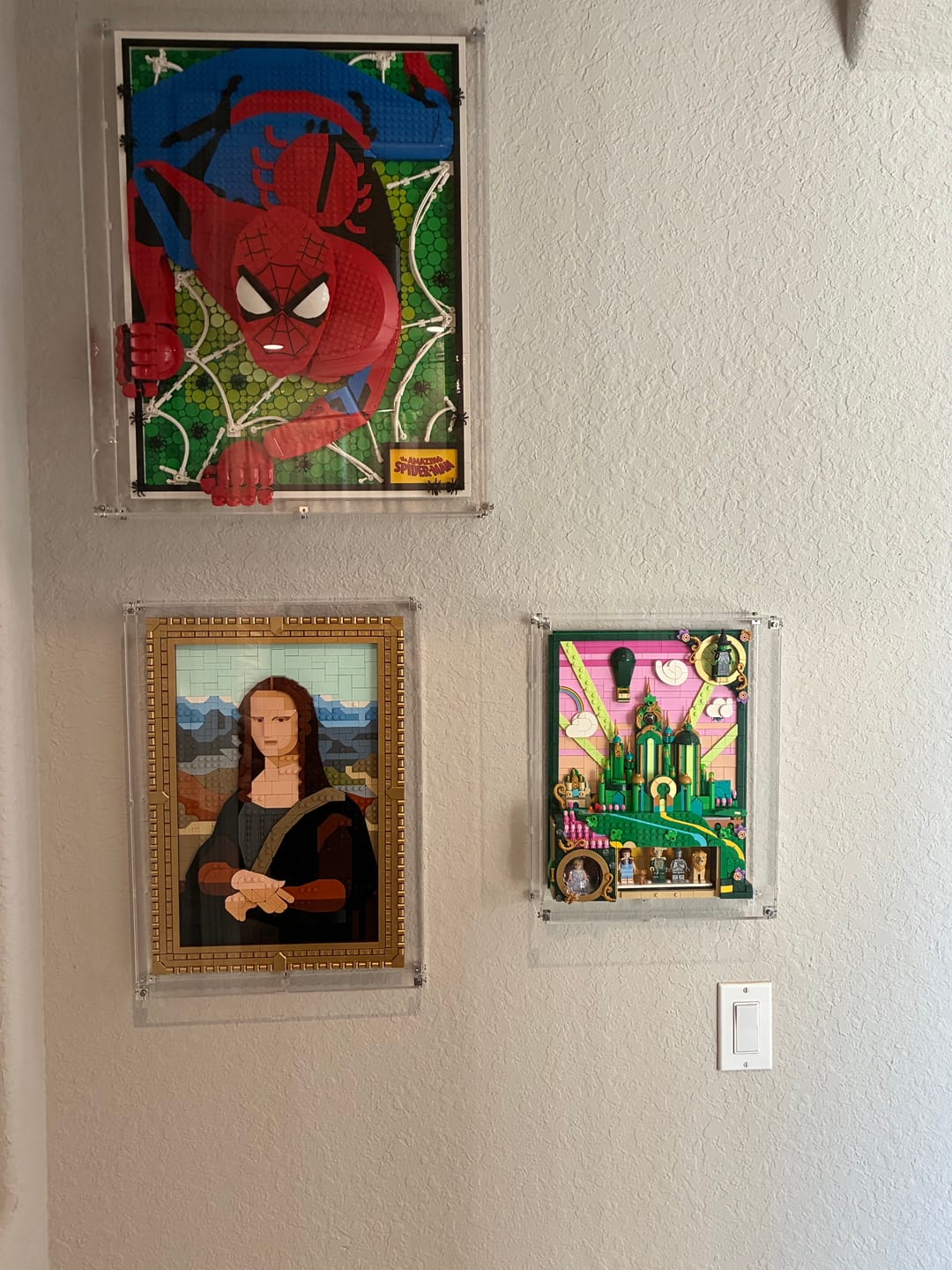 Customer photo review of Wall Mounted Display Case for LEGO® 31209 Art The Amazing Spider-Man