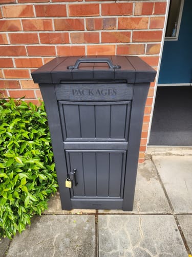 Customer photo review of Parcel Drop Box