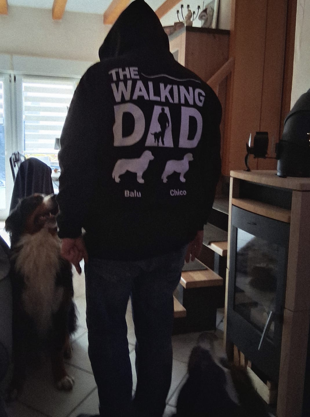 Customer photo review of The Walking Dad - Individueller Hoodie