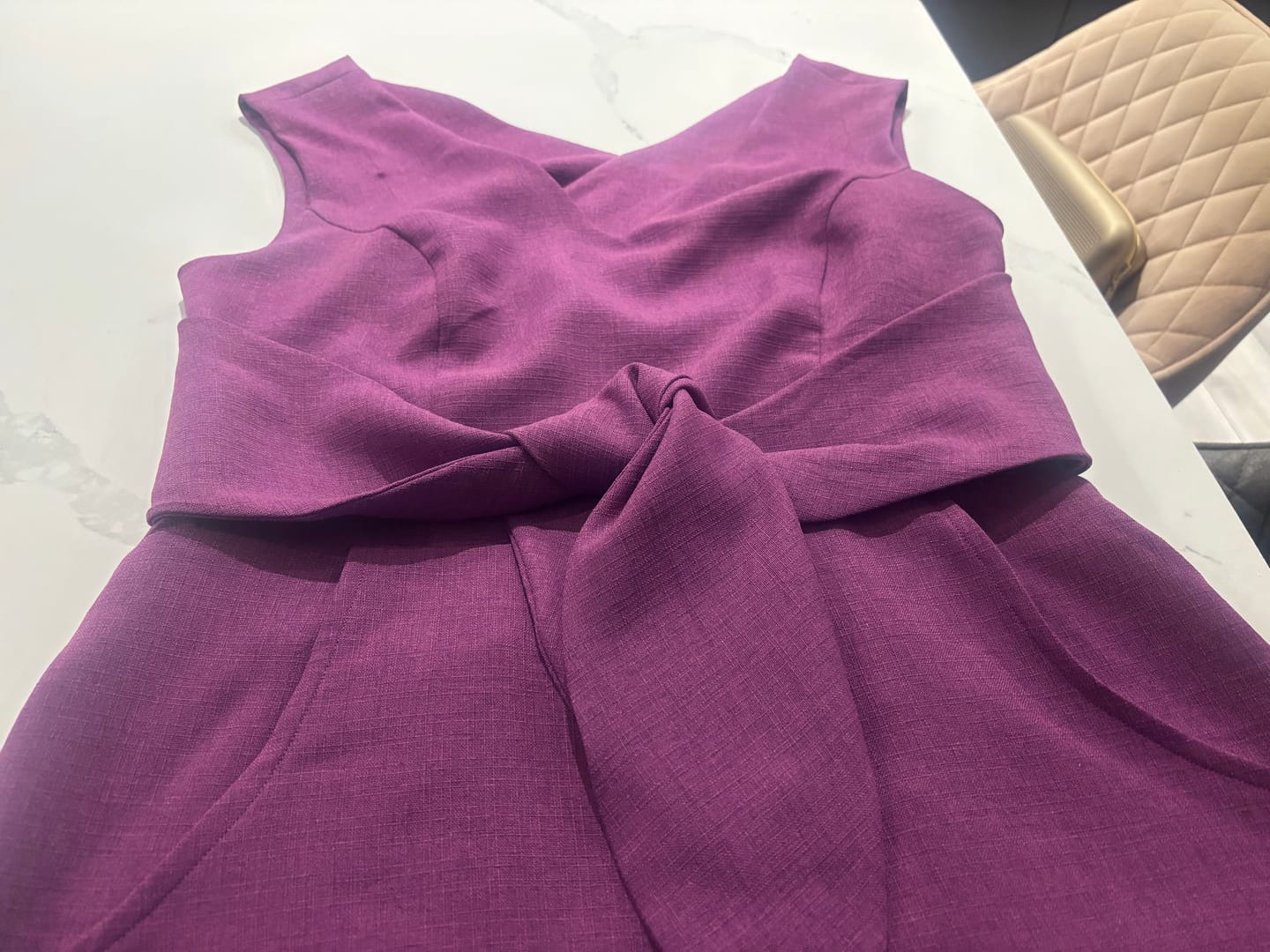 Customer photo review of Special Offer Linen Look Polyester Fabric