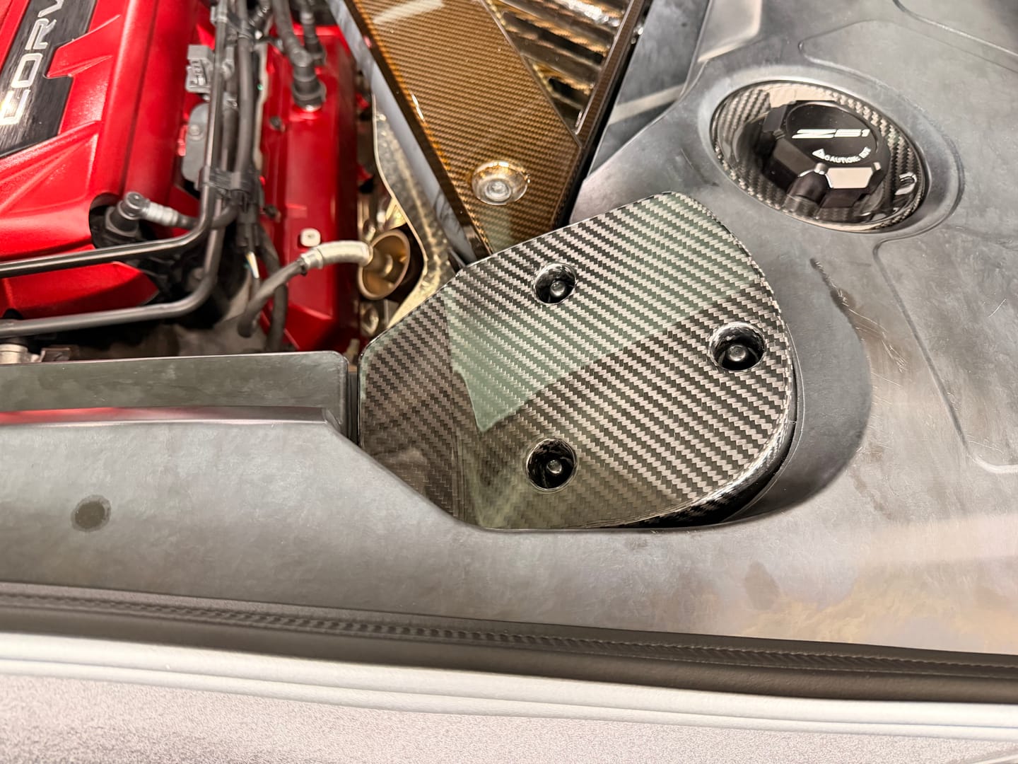 Customer photo review of Chevrolet Corvette C8 Engine Bay Struct Covers
