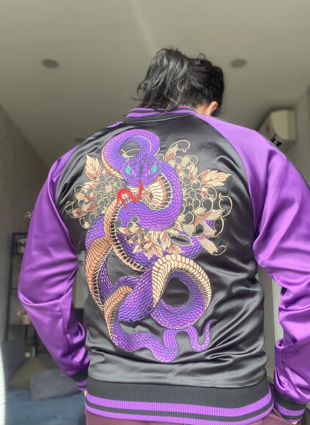 Customer photo review of Violet Viper Sukajan Jacket