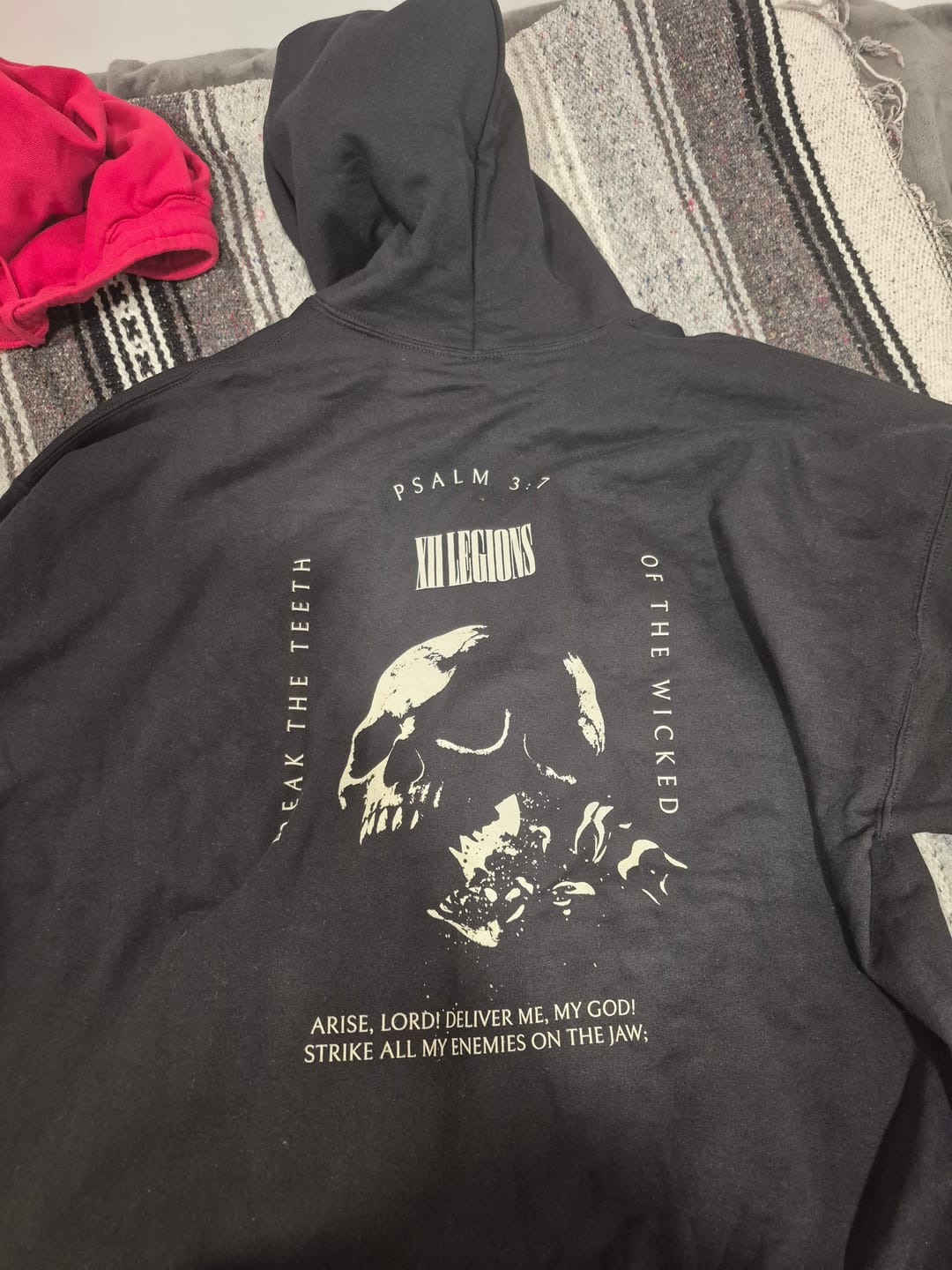 Customer photo review of PSALM 3:7 Hoodie