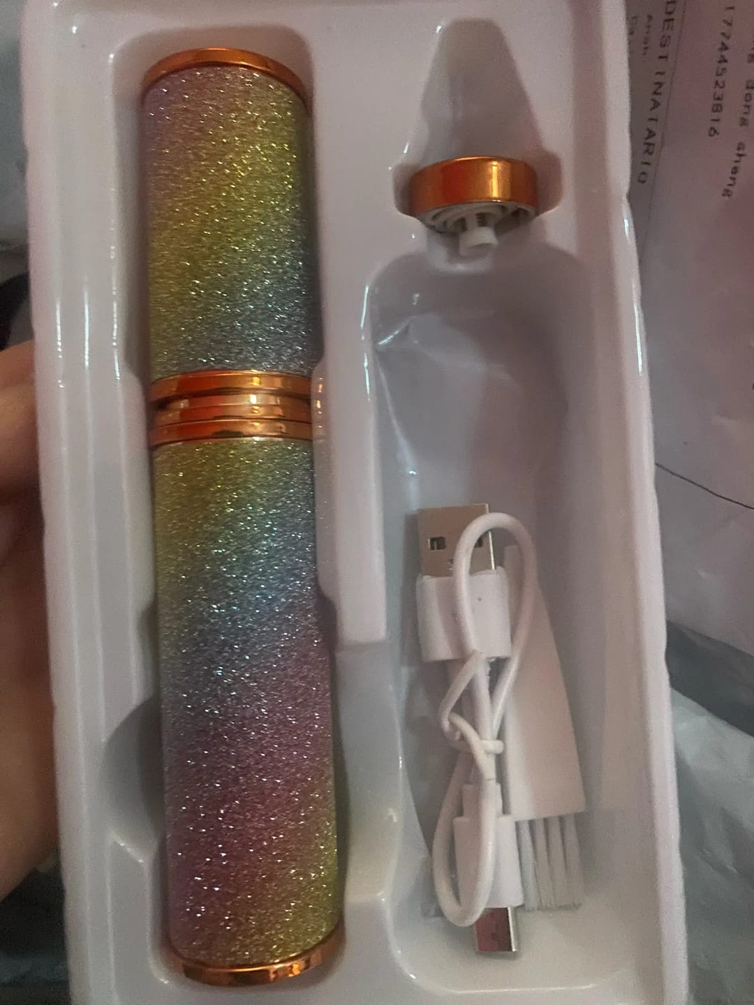 Customer photo review of 2 In 1 Rechargeable Flawless Eyebrow & Facial Hair Remover