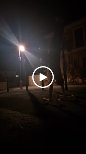 Customer video review of Wooden Parallettes LONG