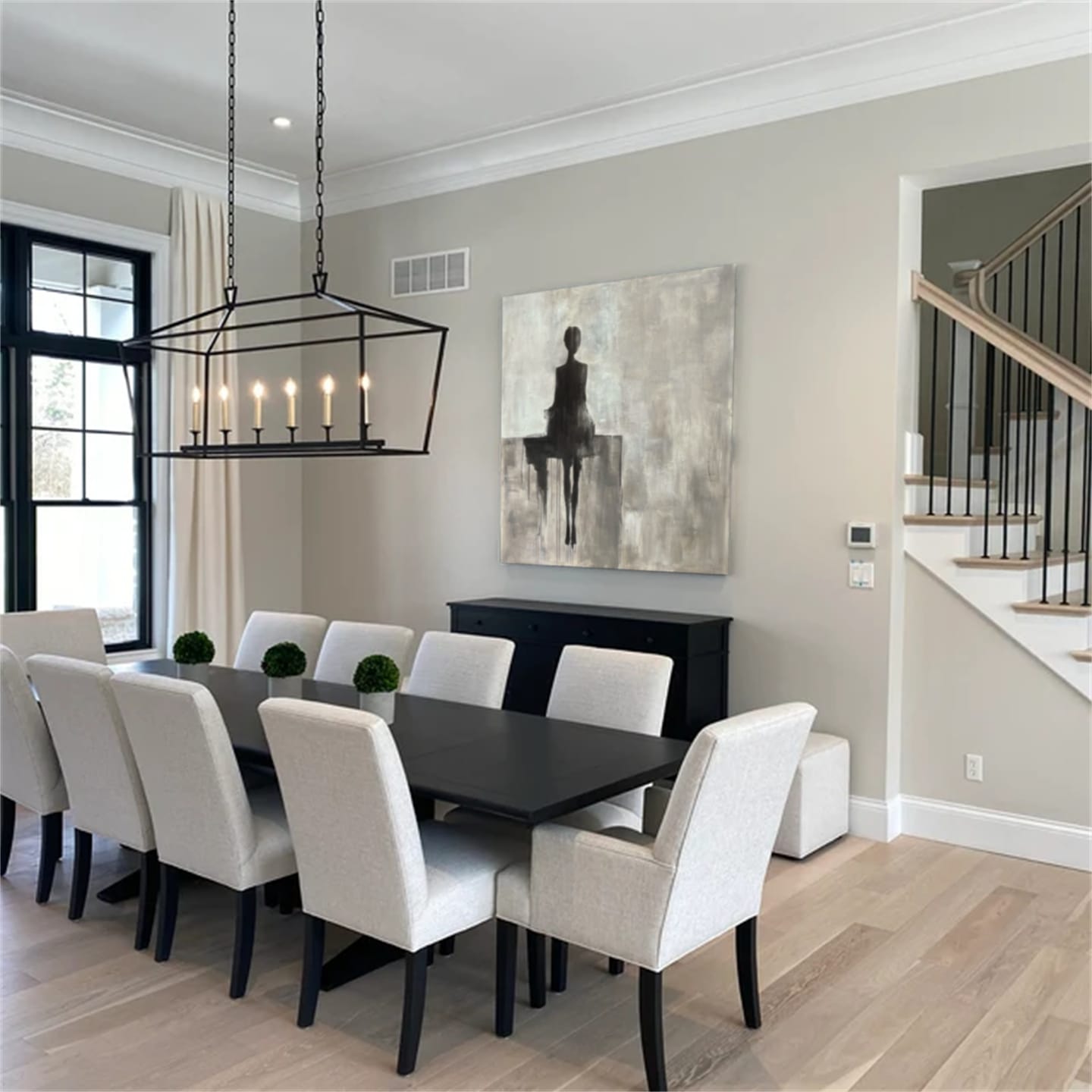 Customer photo review of Contemporary Abstract Minimalist Wall Art #CW028