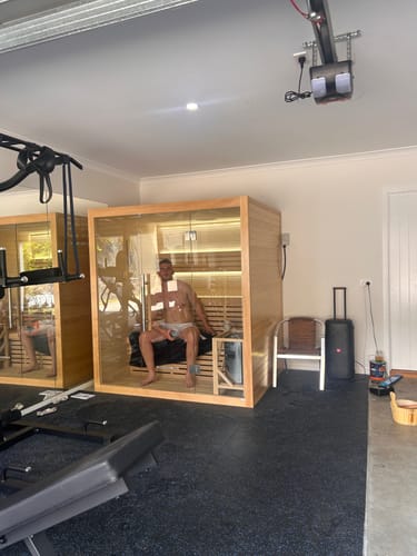 Customer photo review of 4-6 Person Traditional Sauna - 6kw Harvia Heater