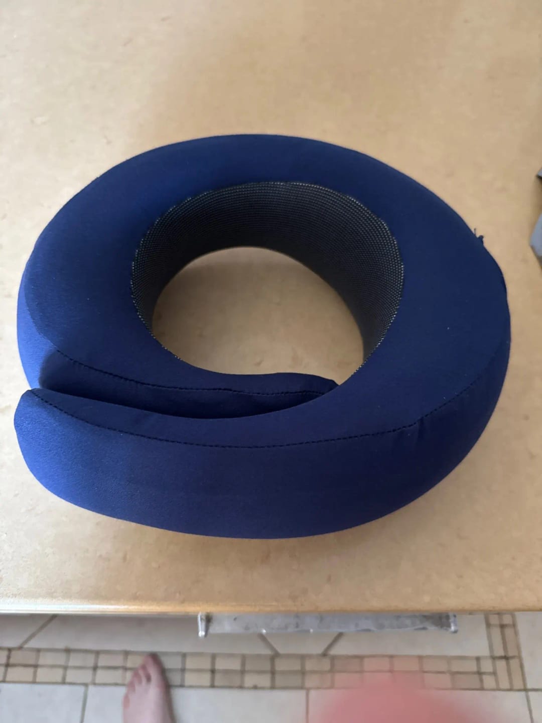 Customer photo review of Memory Foam Travel Pillow