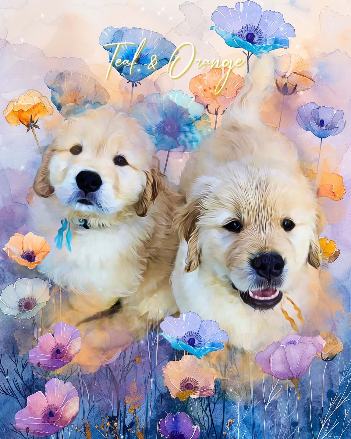 Customer photo review of Custom Watercolor Pet Portrait – BlossomTails