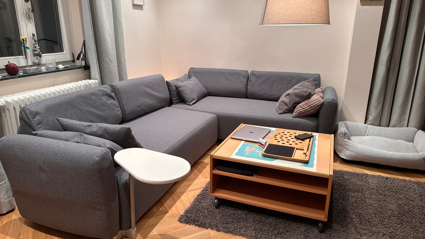 Customer photo review of MYSINGE 2 Seat IKEA Sofa Cover With One Armrest