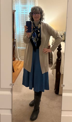 Customer photo review of Macie Sweater • Final Sale - Sandstone Haze