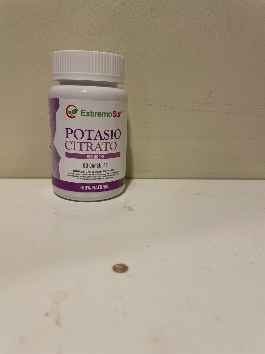 Customer photo review of Potasio Citrato 550 mg