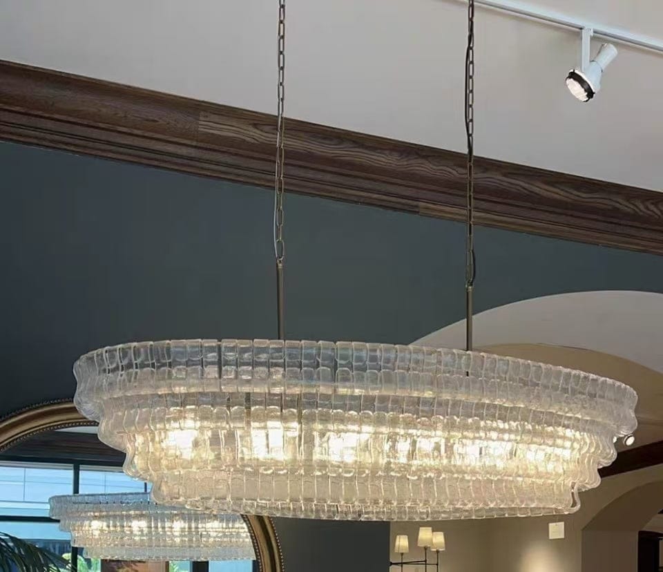 Customer photo review of Juliet Multi-Tier Oval Crystal Chandelier