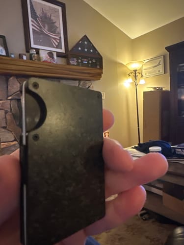 Customer photo review of 717 Supply Forged Carbon Wallet