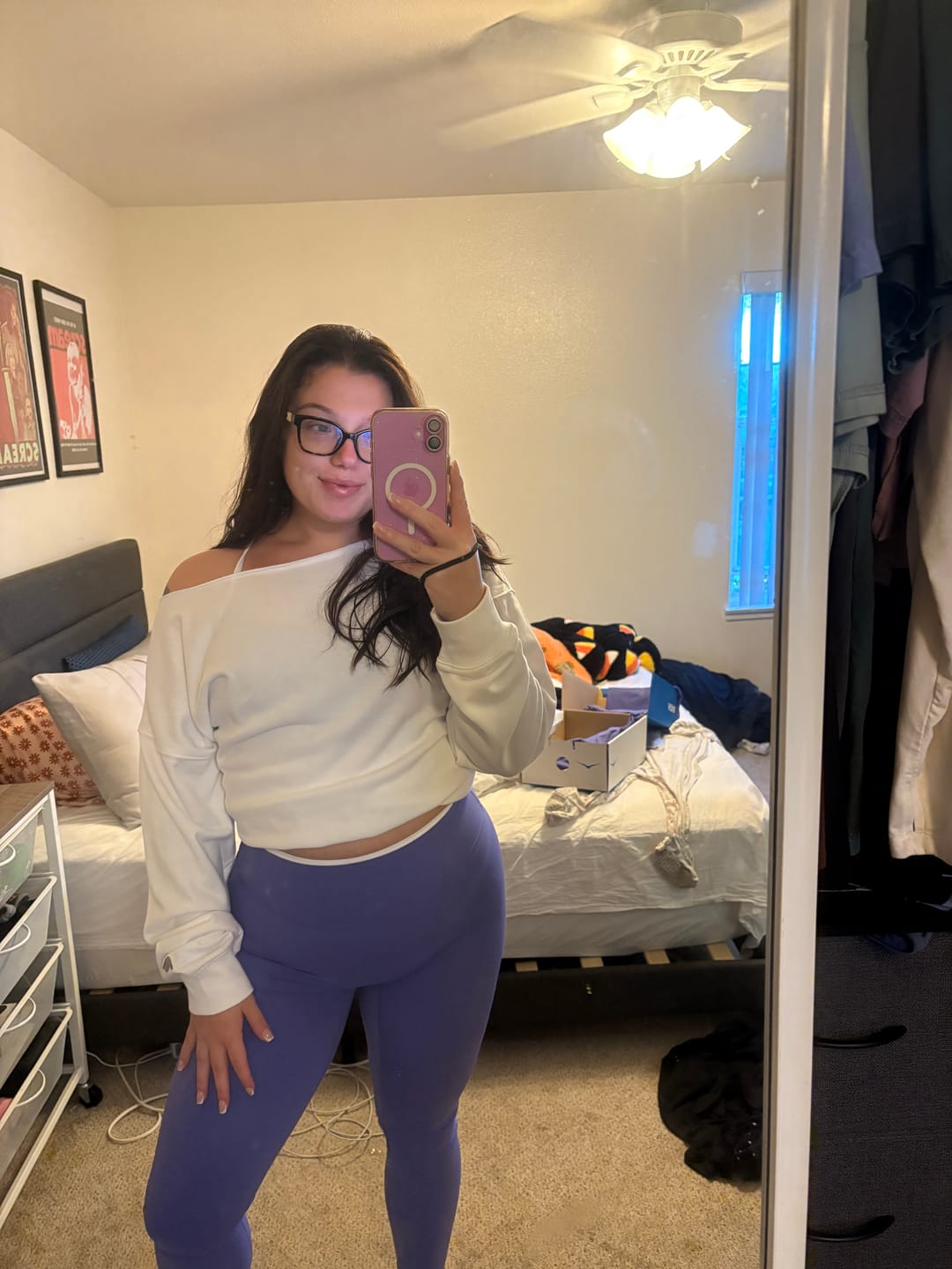 Customer photo review of BONDED DUAL TONE LEGGINGS