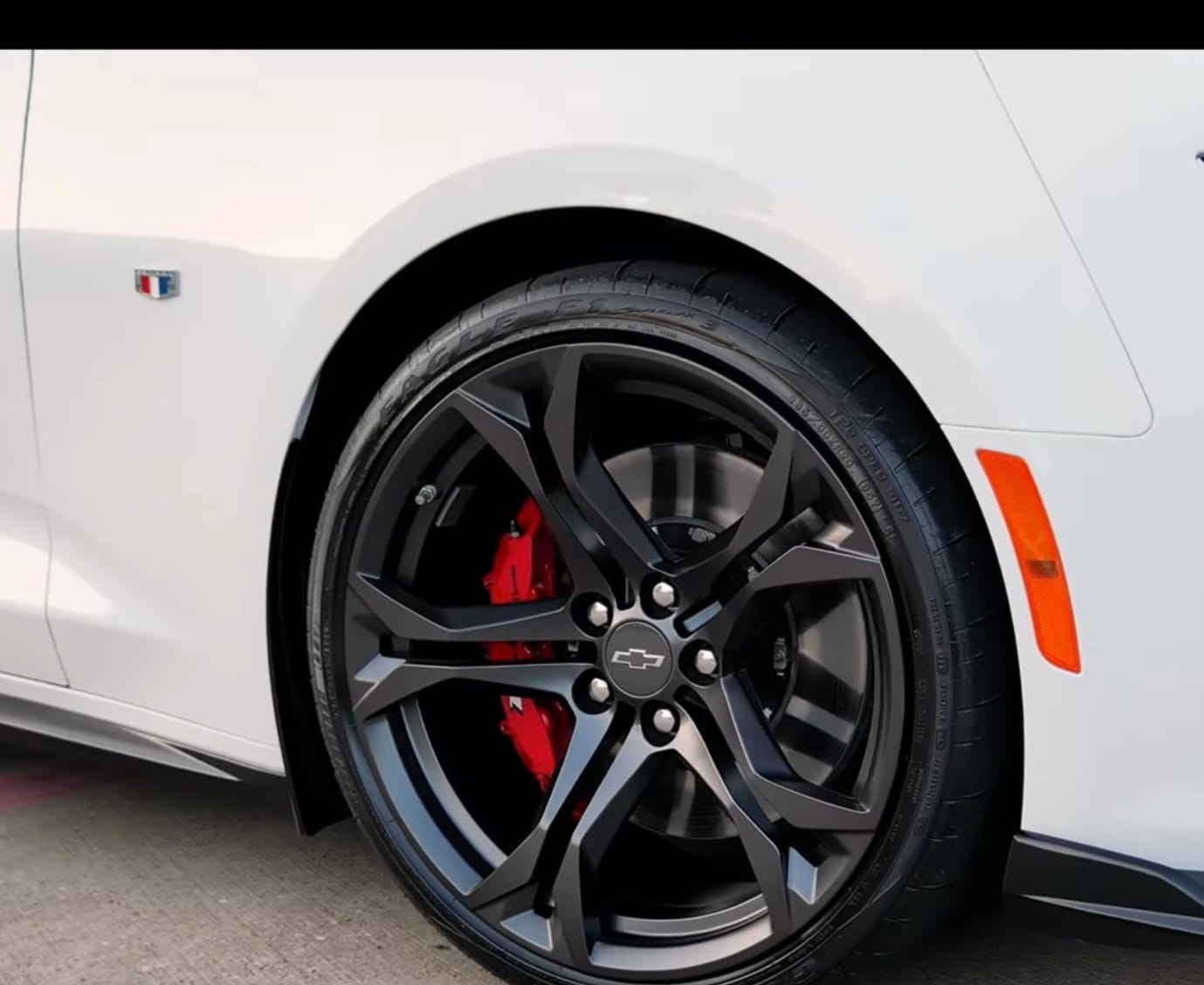 Customer photo review of 6th Gen Camaro Extended Front & Rear Splash Guards