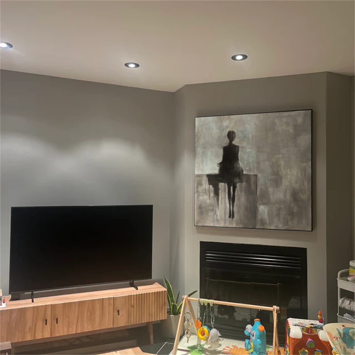 Customer photo review of Contemporary Abstract Minimalist Wall Art #CW028