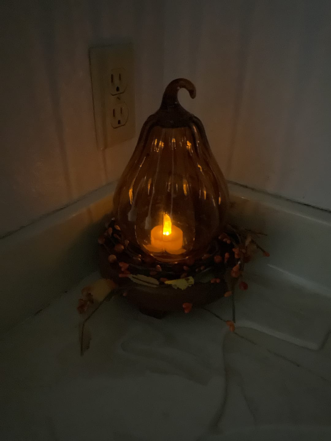 Customer photo review of Glass Gourd Cloche