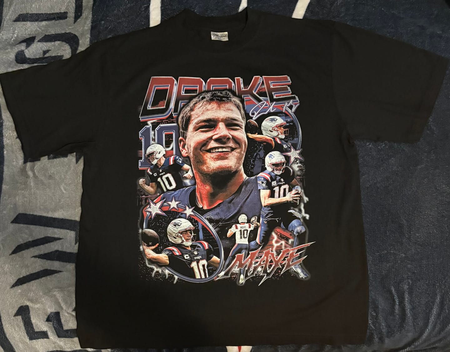 Customer photo review of Drake Maye Tee