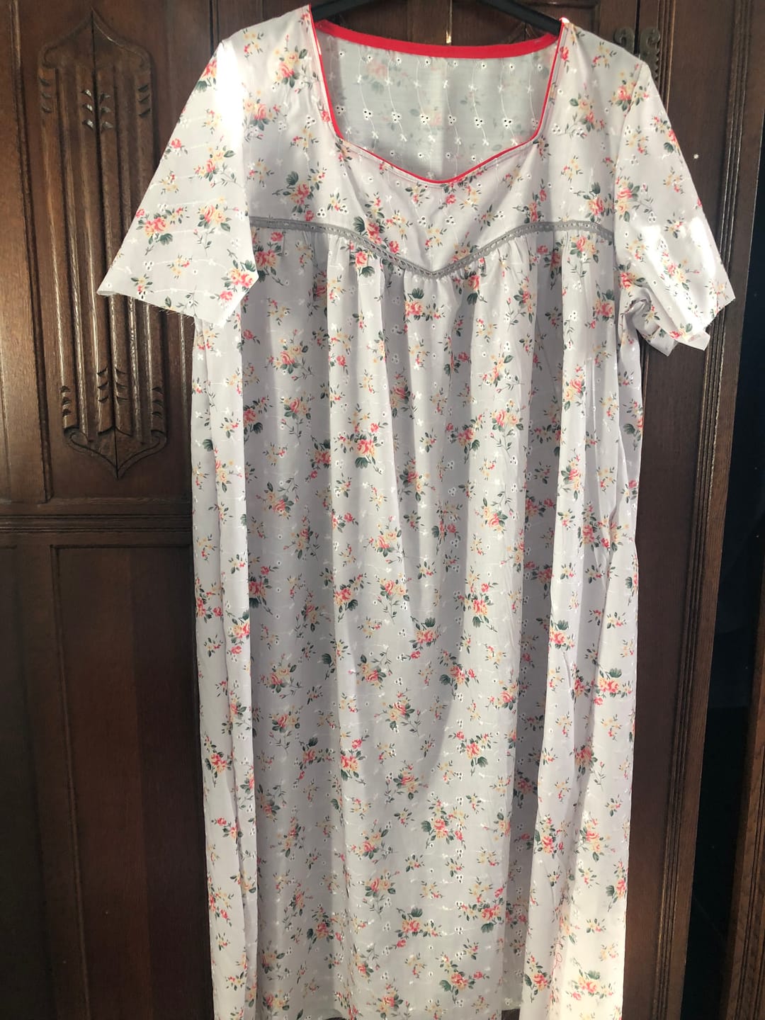 Customer photo review of Blooming Bouquets Broderie Anglaise Polycotton Fabric