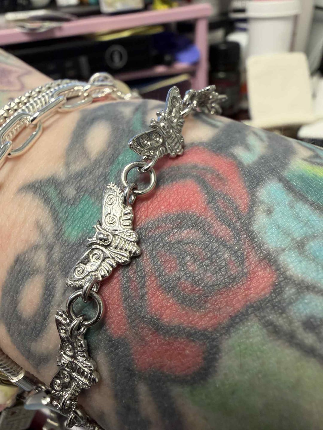 Customer photo review of MOTH BRACELET