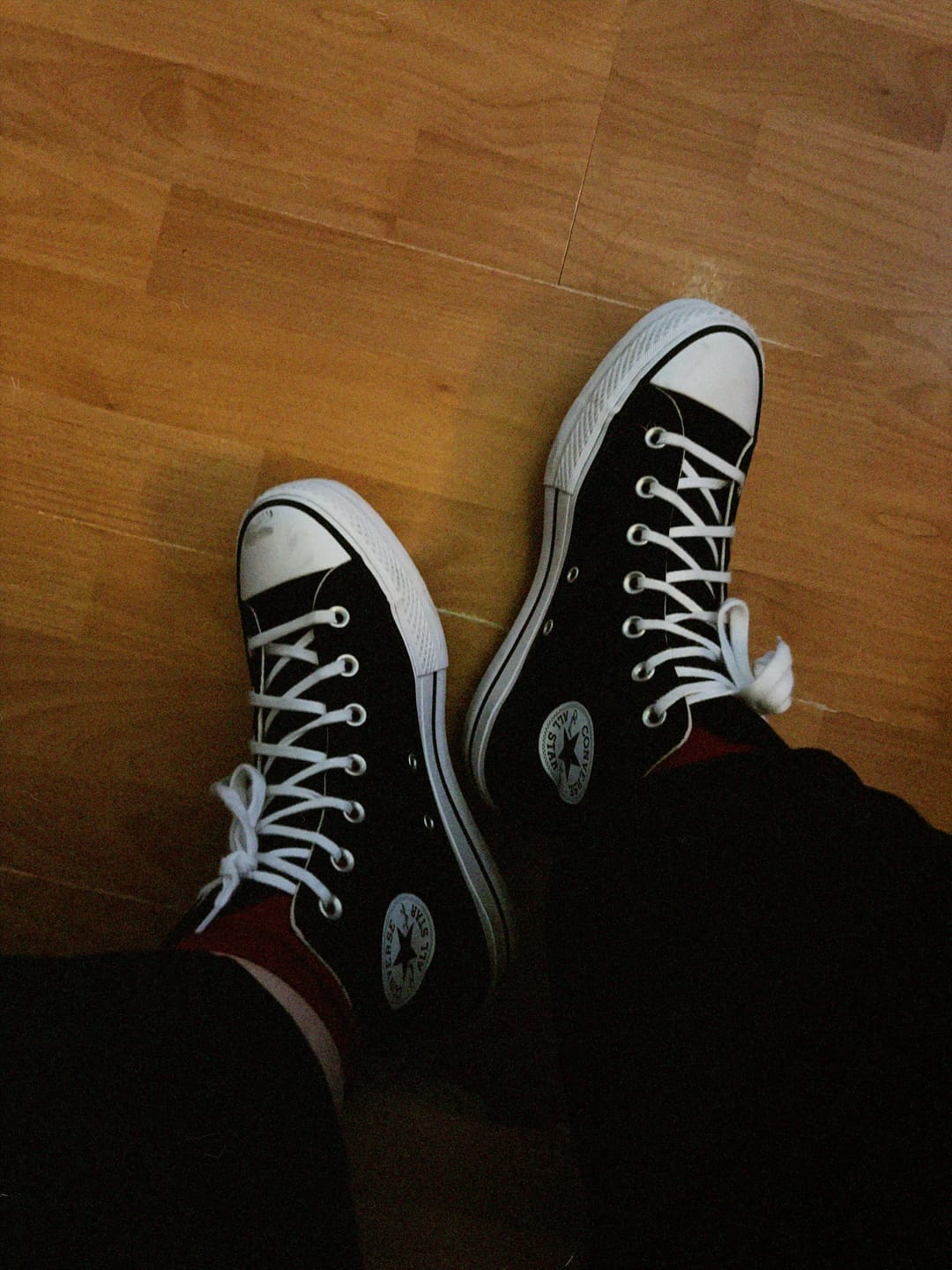 Customer photo review of Zapatilla Converse Chuck Taylor Hi Plataforma Mujer Negro