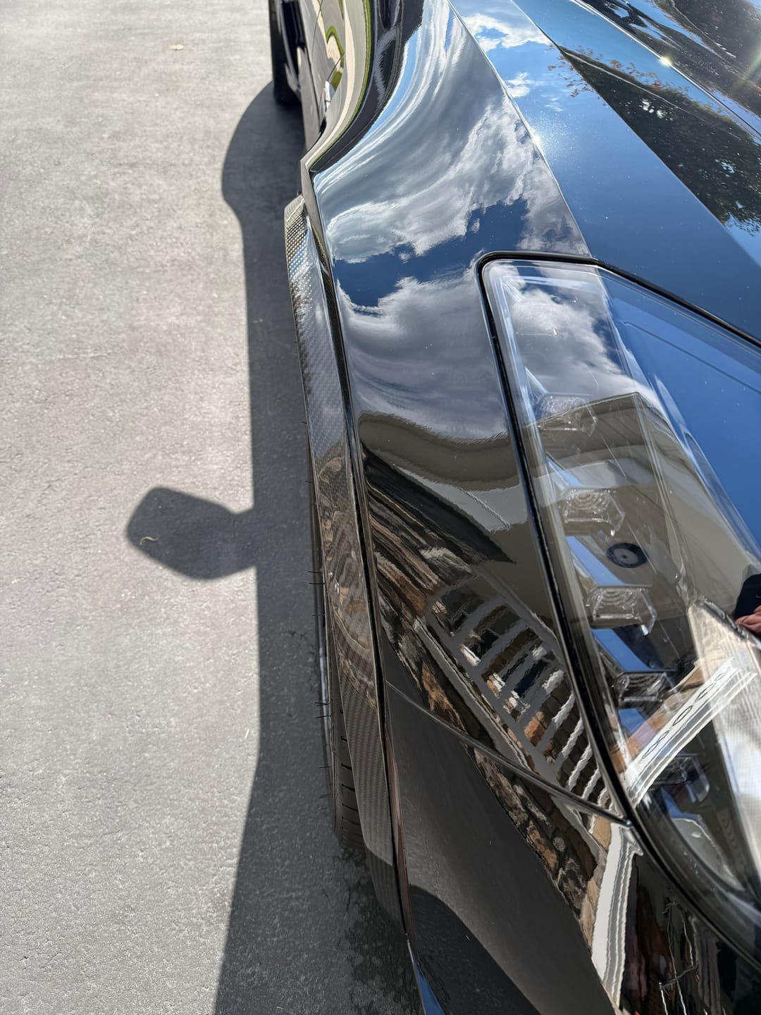 Customer photo review of Chevrolet Corvette C7 Front Fender Flares Wheel Trim