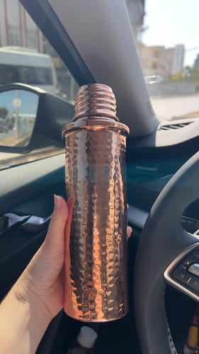 Customer photo review of Bakırhan® Kalaylı Saf Bakır Matara (750ml)