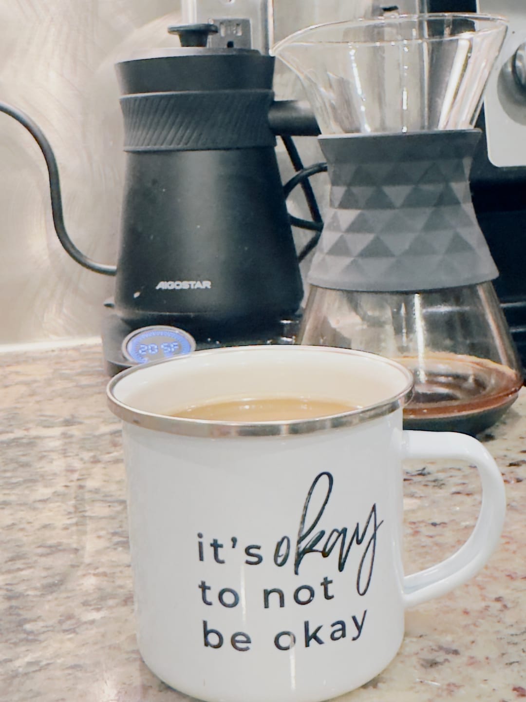 Customer photo review of It's okay to not be okay Campfire Mug