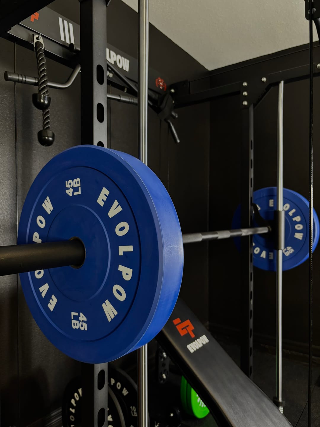 Customer photo review of EVOLPOW Color Low Bounce Bumper Plates Olympic Weight Plates