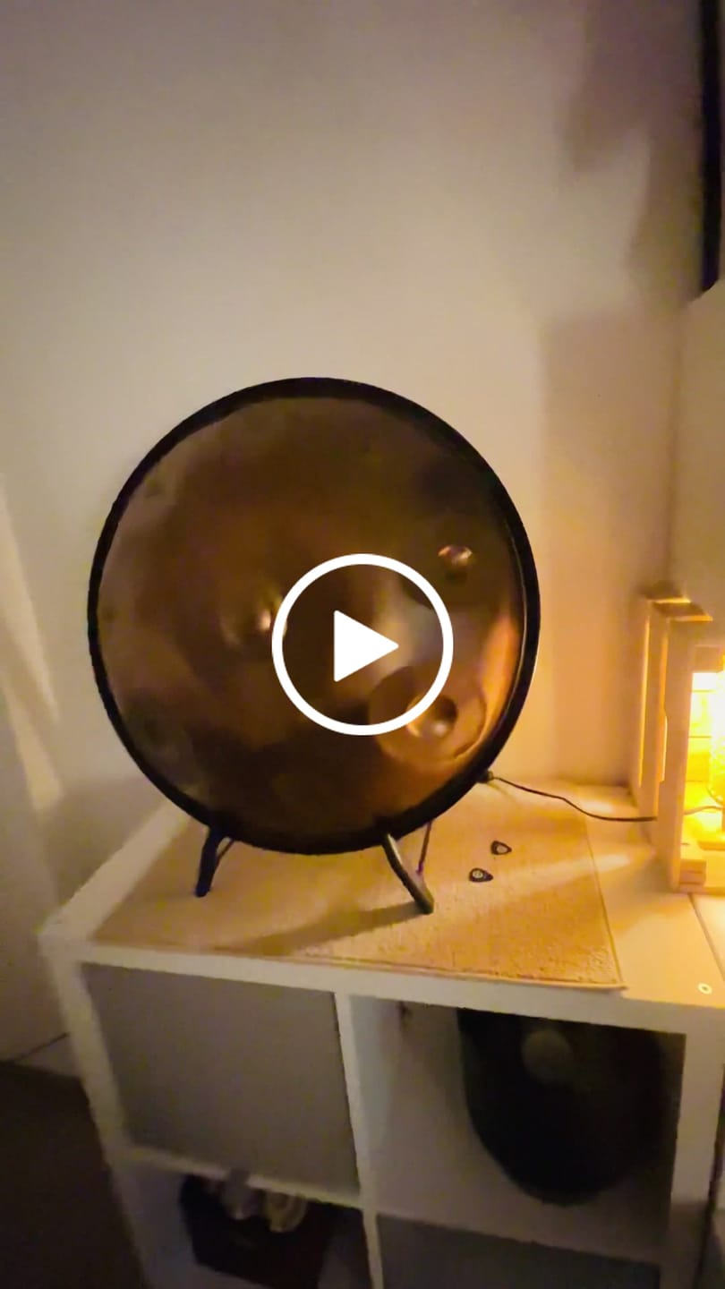 Customer video review of Handpan Halter / Allzweck Musikinstrumentenständer