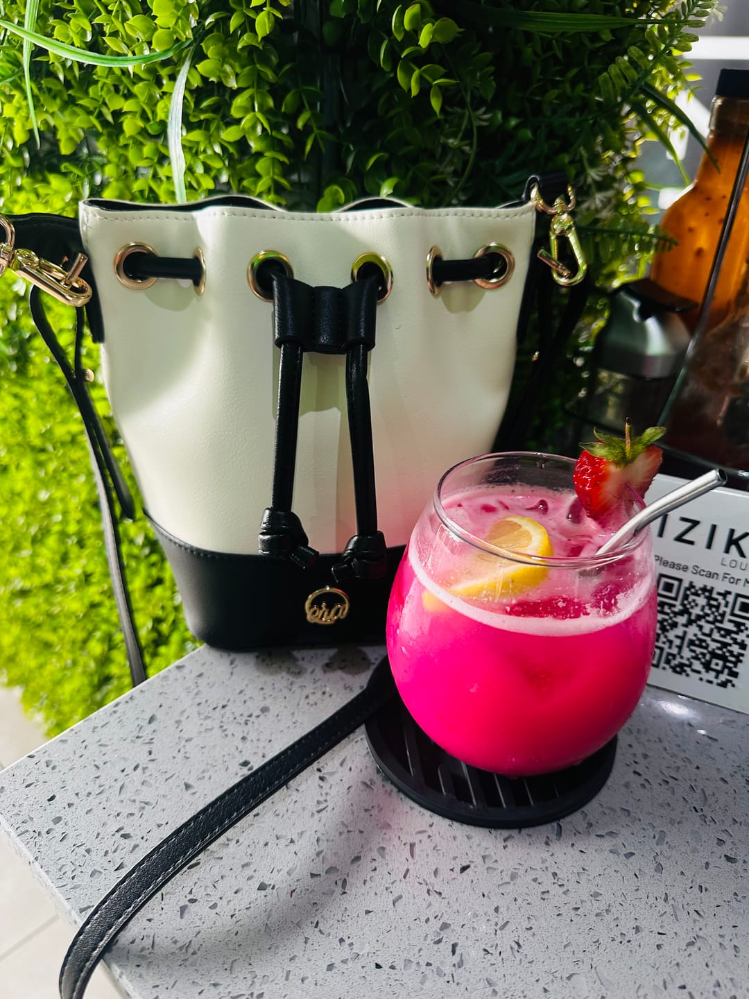 Customer photo review of The Monroe Bucket Bag