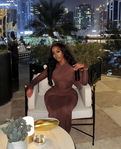 Customer photo review of Loose Body Wave 13x4 HD Lace Front Wig 180% Ultra-Density