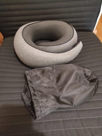 Customer photo review of Memory Foam Travel Pillow
