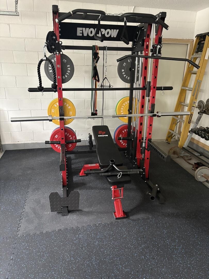 Customer photo review of EVOLPOW M2B Brute All-In-One Smith Machine Home Gym