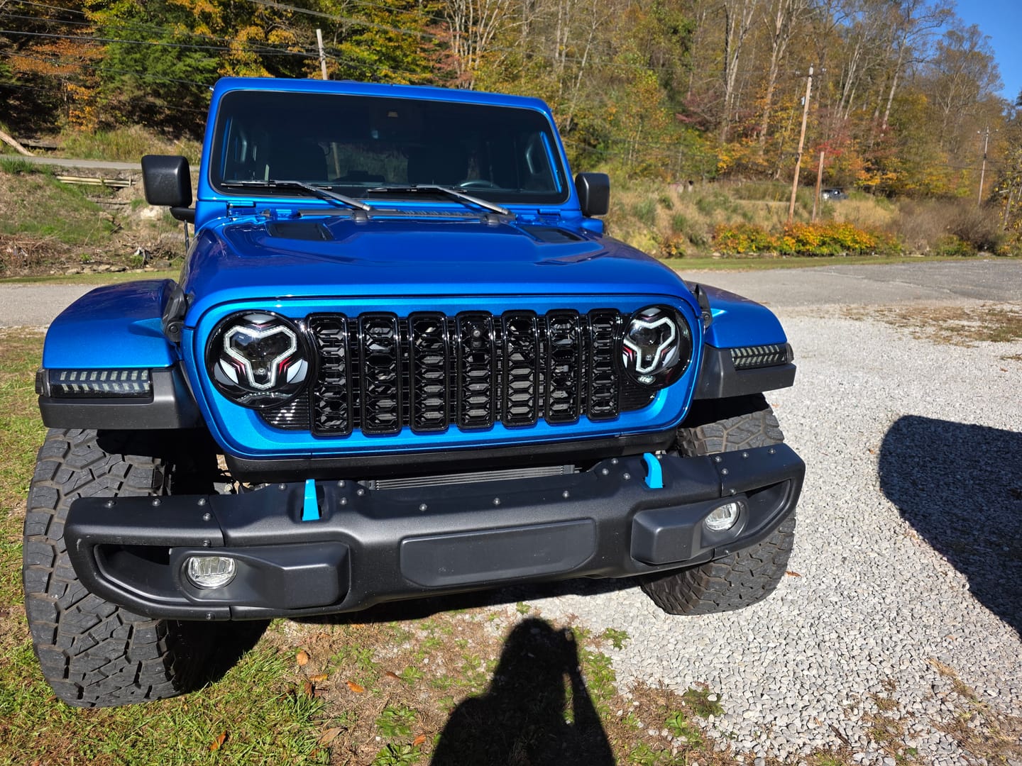 Customer photo review of 7 Slots & Chin Customization for 24 Jeep Grille
