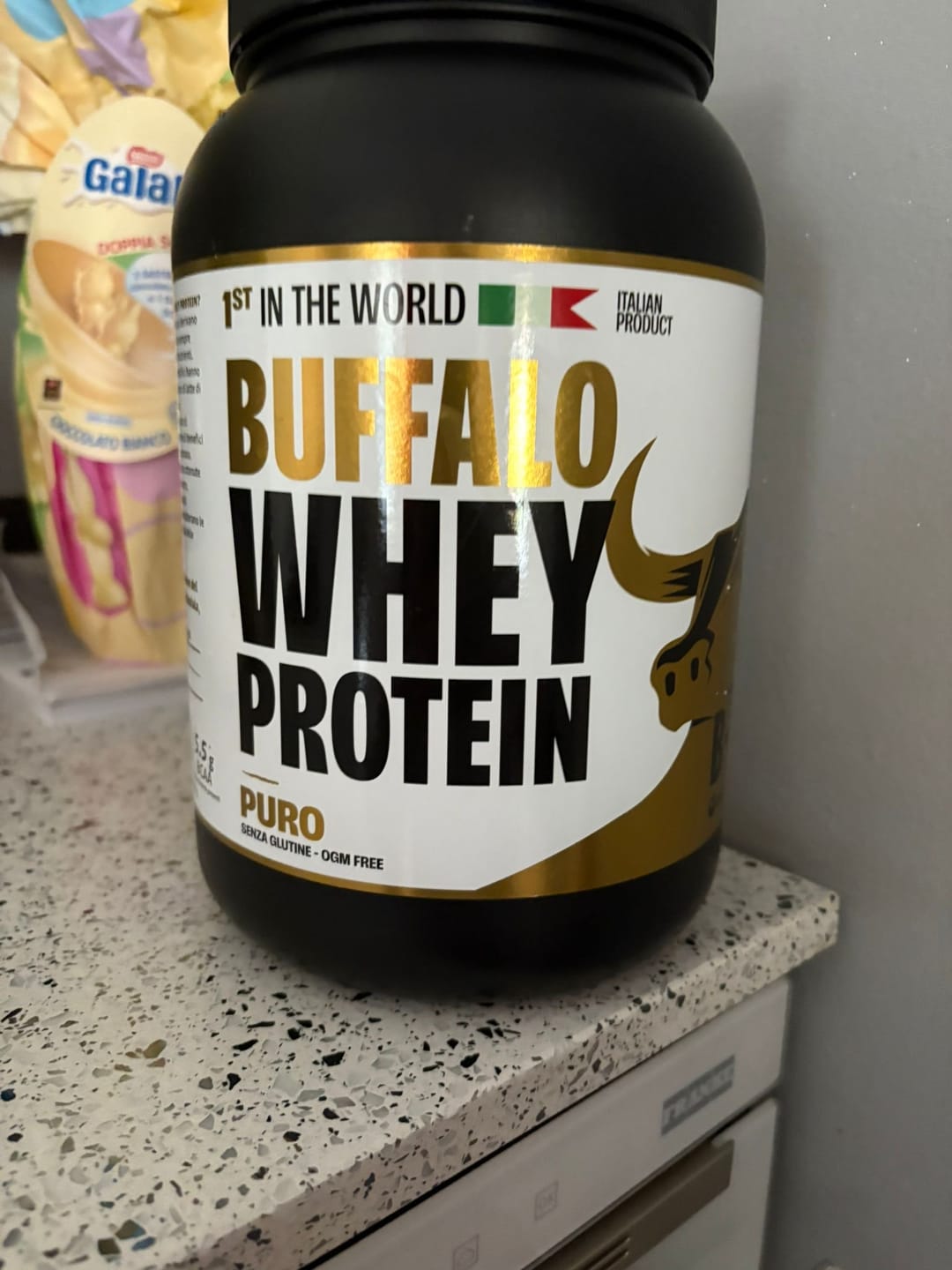 Customer photo review of Buffalo Whey Gusto Puro - Proteine in Polvere
