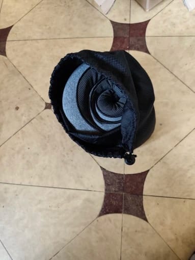 Customer photo review of Memory Foam Travel Pillow